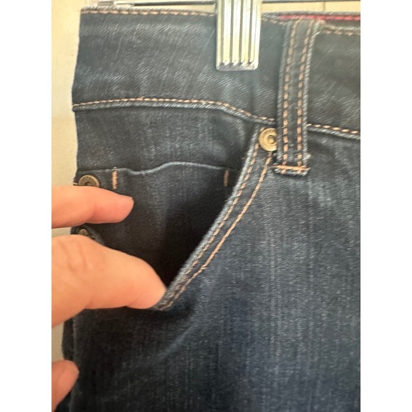 Liverpool Jeans Company Sadie Straight Dark Wash Denim Women Jeans Size 4/27 - Picture 4 of 10